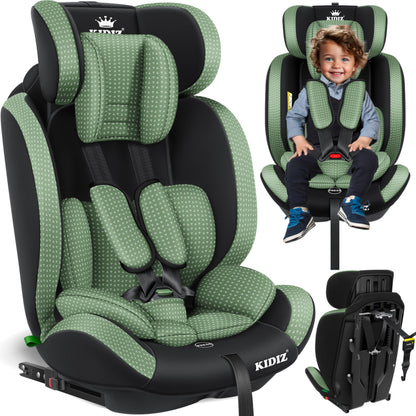 KIDIZ® Autokindersitz Triangle Premium Kindersitz Kinderautositz | Autositz Sitzschale | 9 kg - 36 kg 1-12 Jahre | Gruppe 1/2/3 | universal | zugelassen nach ECE R129/03