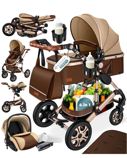 KESSER® Loops 3 in 1 Kombikinderwagen Komplett-Set-Zweite Chance