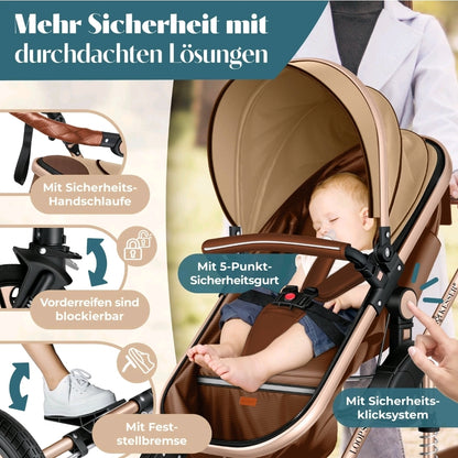 KESSER® Loops 3 in 1 Kombikinderwagen Komplett-Set-Zweite Chance