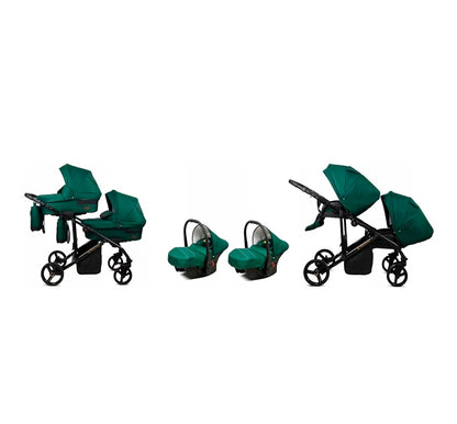 Trailux Duo 3-in-1  Kinderwagen-Set für Zwillinge inkl. Autositz