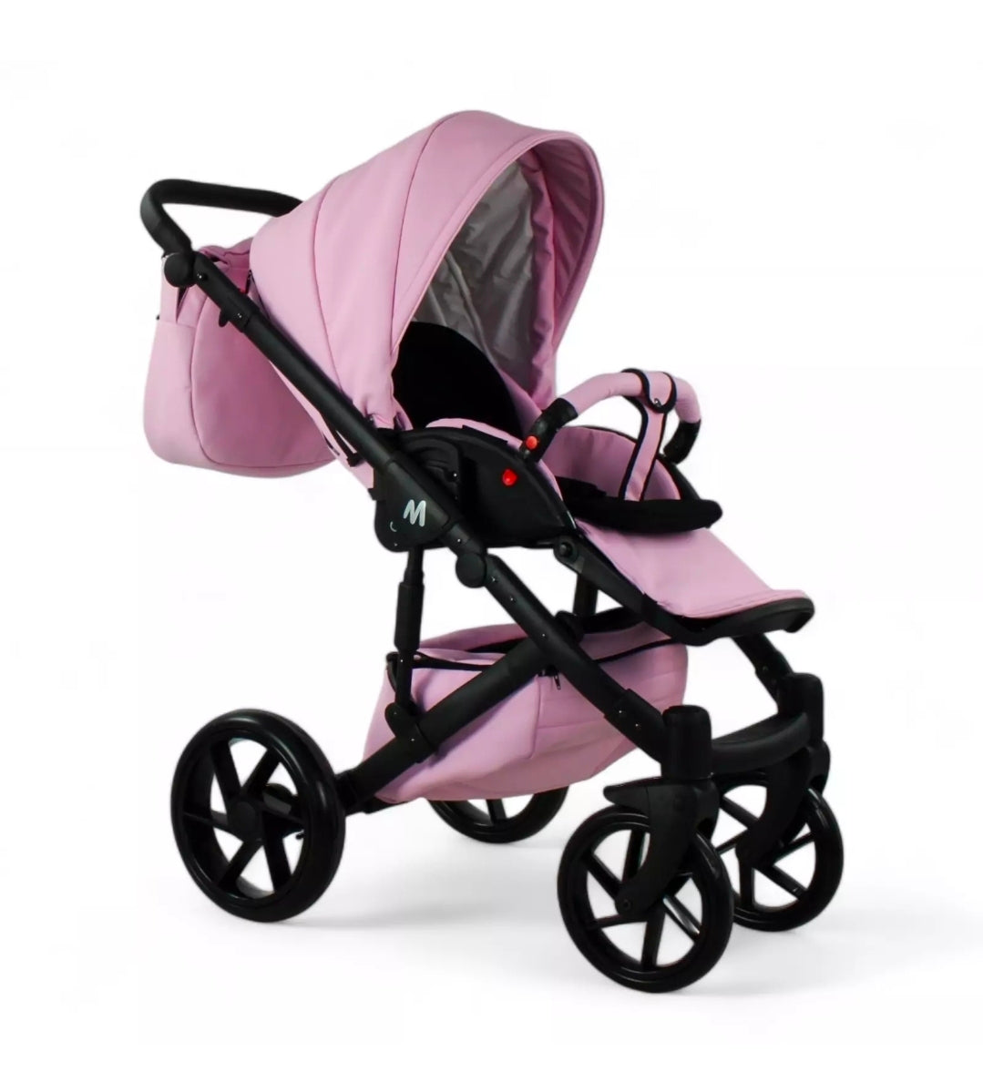 MOMMO AAA Kinderwagen 3 in 1 Öko-Leder – Cosmo I-Size-Sitz