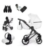 MOMMO HARMONY Kinderwagen 2in1/3in1/4in1 Öko-Leder – Cosmo I-Size-Sitz