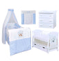 Babyzimmerset 120x60 cm Babybett Wickelkommode  Bettwäsche Komplettset