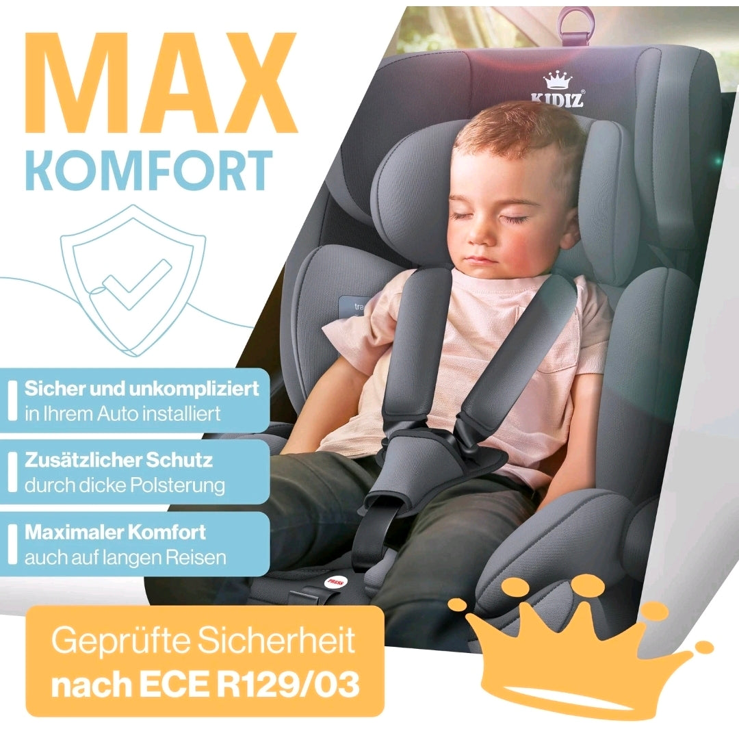 Kinderautositz| 9kg-36 kg,1-12 Yaş, Gruppe 1/2/3 Üniversal