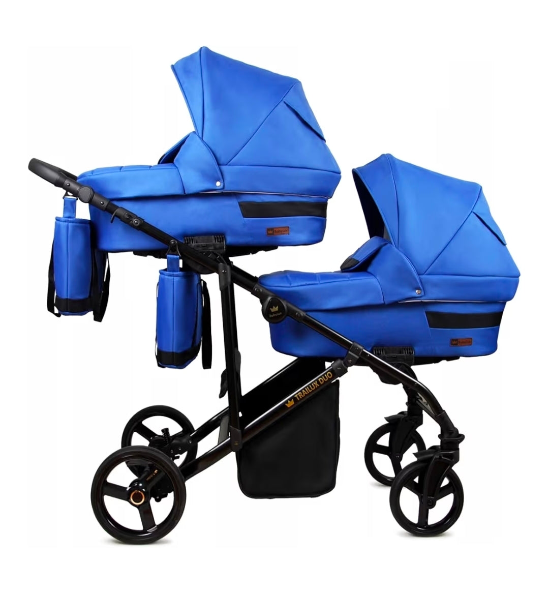 Trailux Duo 3-in-1  Kinderwagen-Set für Zwillinge inkl. Autositz