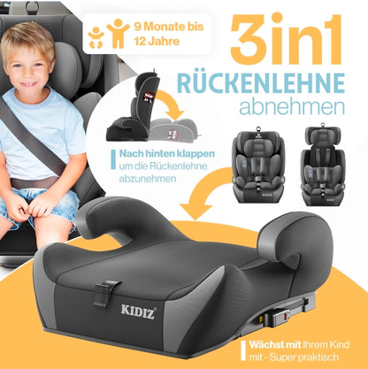 Kinderautositz| 9kg-36 kg,1-12 Yaş, Gruppe 1/2/3 Üniversal