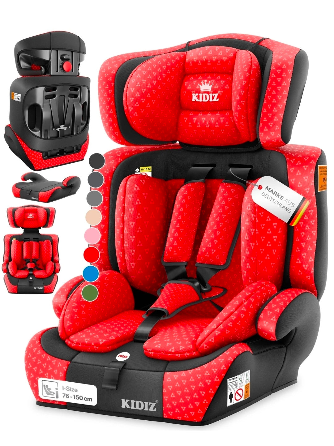 Kinderautositz| 9kg-36 kg,1-12 Yaş, Gruppe 1/2/3 Üniversal
