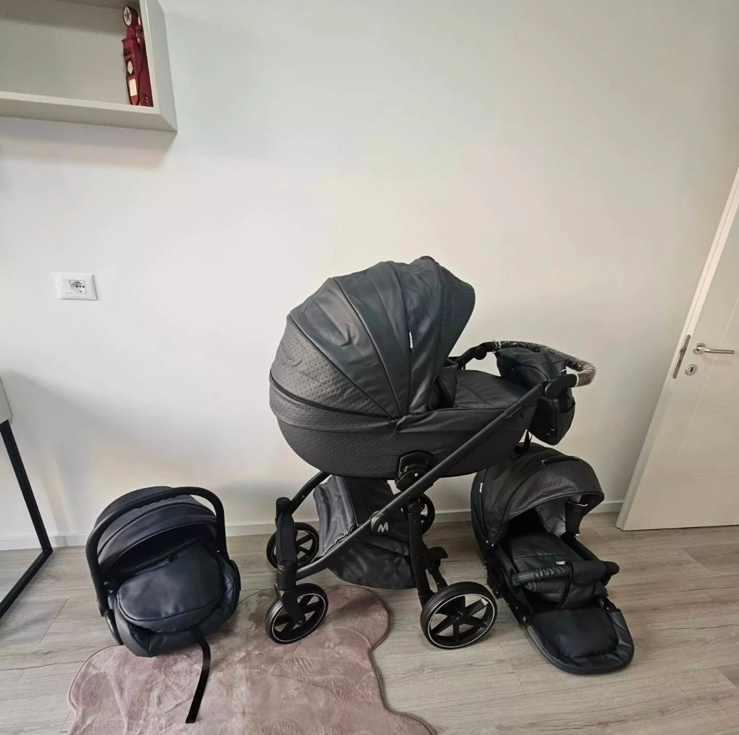 MOMMO FANTASY Kinderwagen 2in1/3in1/4in1 Öko-Leder /Autositz