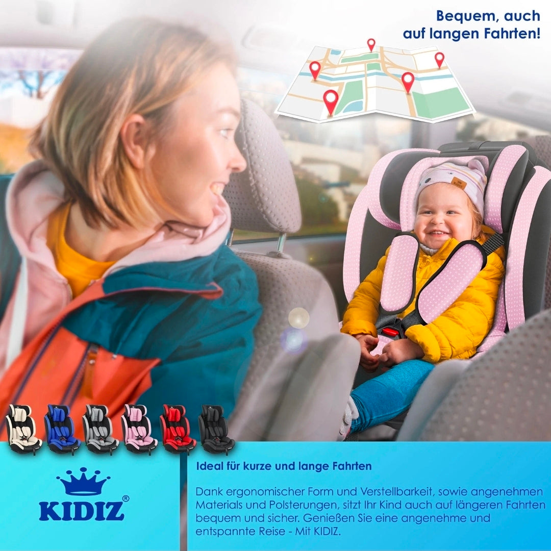 Child car seat | 9 kg-36 kg, 1-12 years, Group 1/2/3 Universal