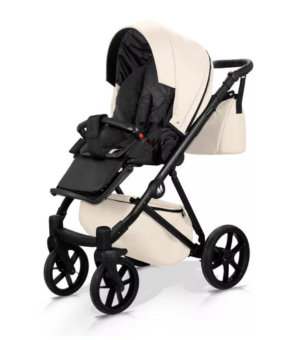 MOMMO HARMONY Kinderwagen 2in1/3in1/4in1 Öko-Leder – Cosmo I-Size-Sitz