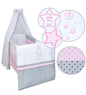 Babyzimmerset 120x60 cm Babybett Wickelkommode  Bettwäsche Komplettset
