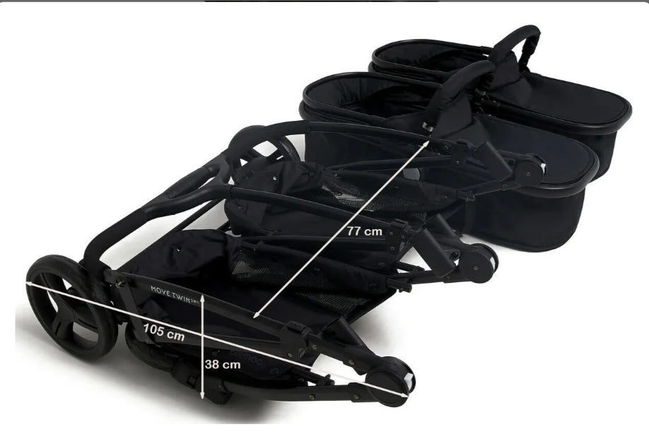 Beemo Baby Twin Stroller Sports Seat for Twins/Siblings