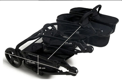 Beemo Baby Twin Stroller Sports Seat for Twins/Siblings