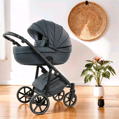 MOMMO FANTASY Kinderwagen 2in1/3in1/4in1 Öko-Leder /Autositz