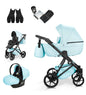 MOMMO HARMONY Kinderwagen 2in1/3in1/4in1 Öko-Leder – Cosmo I-Size-Sitz