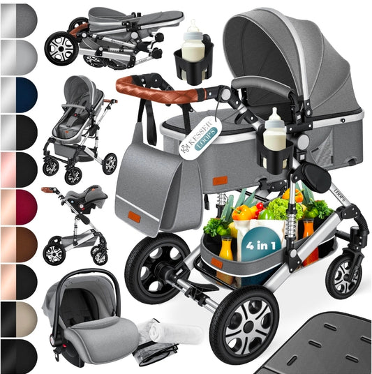 KESSER® Loops 3 in 1 Kombikinderwagen Komplett-Set-Zweite Chance