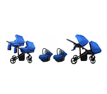 Trailux Duo 3-in-1  Kinderwagen-Set für Zwillinge inkl. Autositz