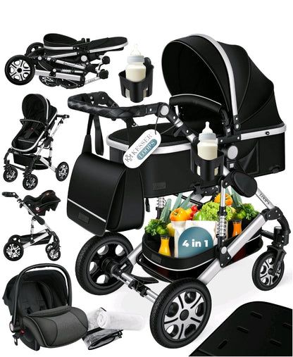KESSER® Loops 3 in 1 Kombikinderwagen Komplett-Set-Zweite Chance