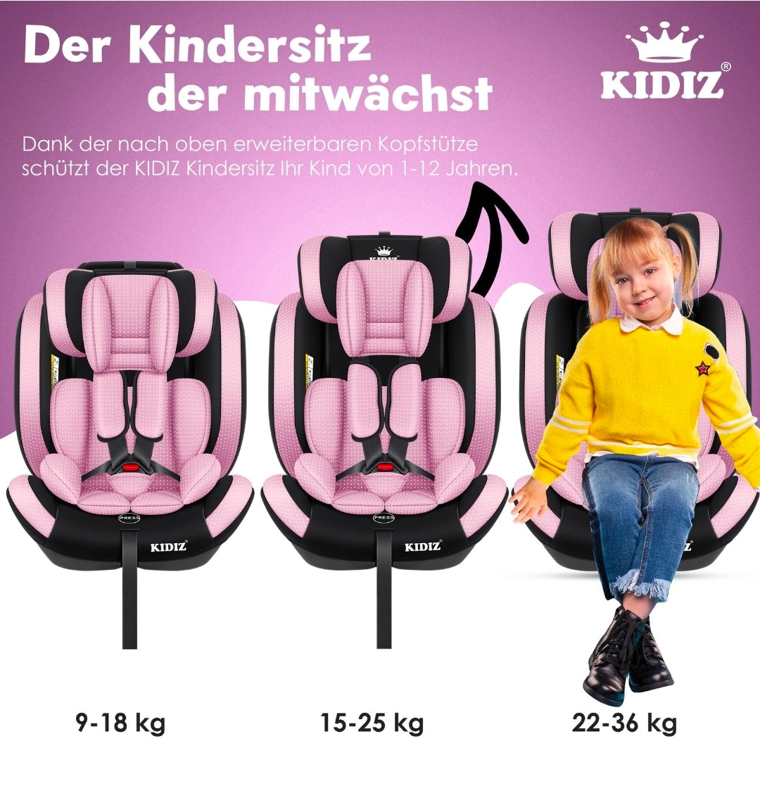 Child car seat | 9 kg-36 kg, 1-12 years, Group 1/2/3 Universal