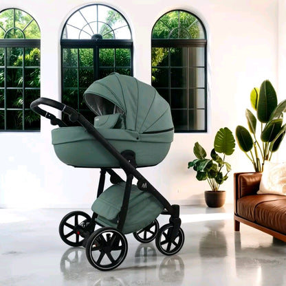 MOMMO FANTASY Kinderwagen 2in1/3in1/4in1 Öko-Leder /Autositz