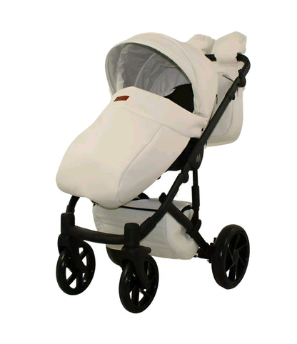MOMMO AAA Kinderwagen 3 in 1 Öko-Leder – Cosmo I-Size-Sitz