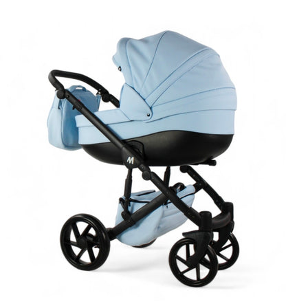 MOMMO AAA Kinderwagen 3 in 1 Öko-Leder – Cosmo I-Size-Sitz