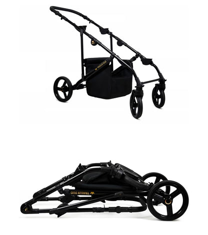 Trailux Duo 4-in-1  Kinderwagen-Set für Zwillinge inkl. Autositz
