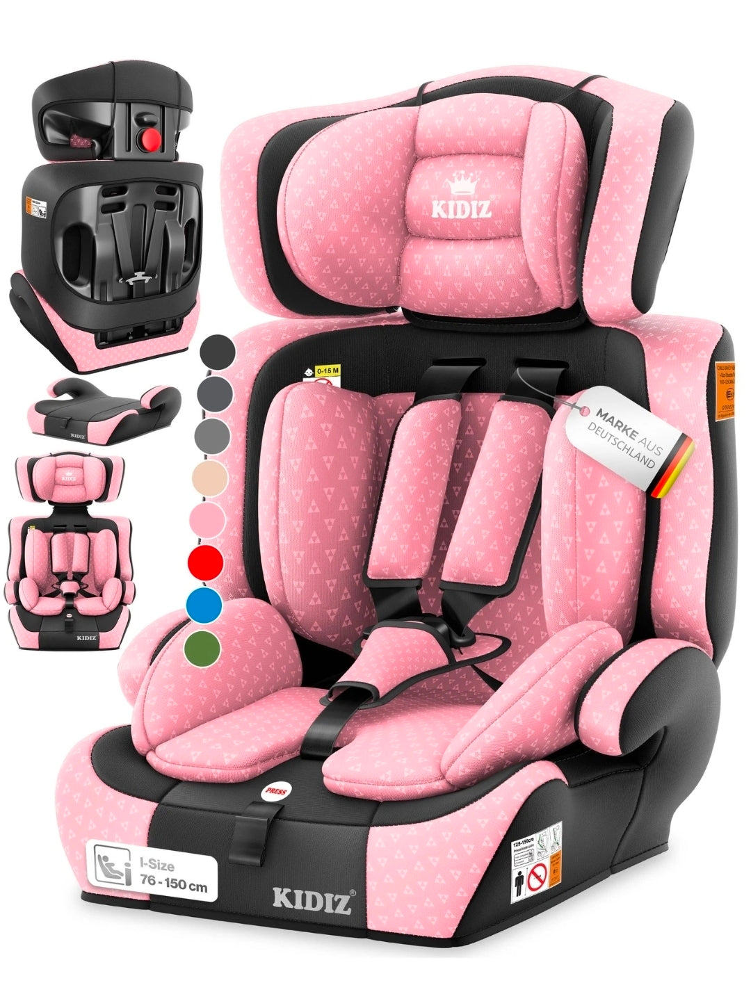 Kinderautositz| 9kg-36 kg,1-12 Yaş, Gruppe 1/2/3 Üniversal