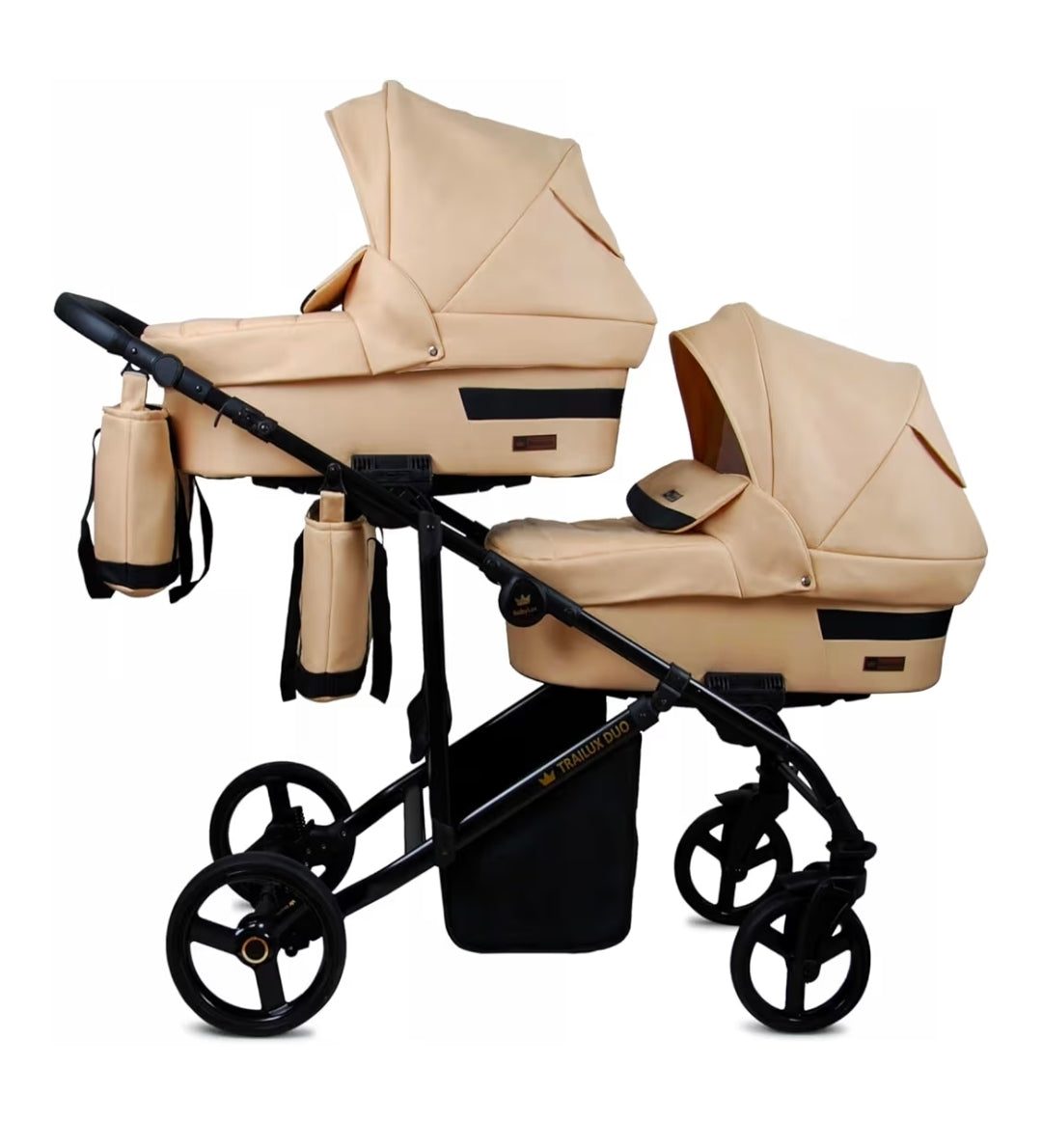 Trailux Duo 3-in-1  Kinderwagen-Set für Zwillinge inkl. Autositz